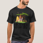 T-shirt Brother Birthday Crew Farm Animaux Birthday Part<br><div class="desc">Frère Anniversaire Crew Farm Animals Anniversaire Fête.</div>
