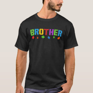 T-shirt Brother Blocks Maître Constructeur de briques Birt
