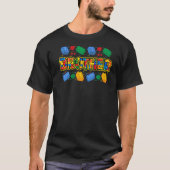 T-shirt Brother Brick Builder Garçon Master Builder Blocs  (Devant)