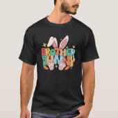 T-shirt Brother Bunny Retro Groovy Easter Day Matching Fam (Devant)