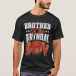 T-shirt Brother Bysketbyll Birthday Boy Family Byller B-da<br><div class="desc">Brother Bysketbyll Anniversaire Garçon Famille Byller B-day Party</div>