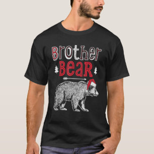 T-shirt Brother Christmas Bear Père Noël Family Matching P