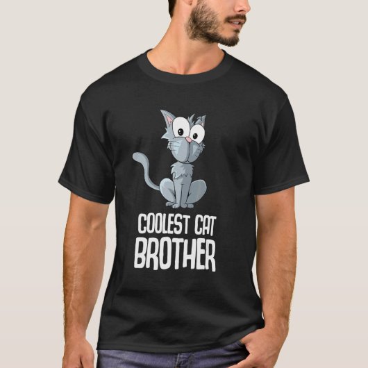 T-shirt Brother de chat le plus froid (Devant)