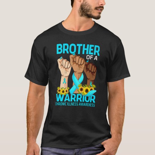 T-shirt Brother D'Un Guerrier Pour Les Maladies Chroniques (Devant)