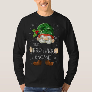 T-shirt Brother Gnome Buffalo Plaid Christmas Tree Family