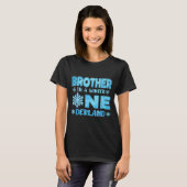T-shirt Brother In A Winter Onederland Bday Girl Sweet Sno (Devant entier)