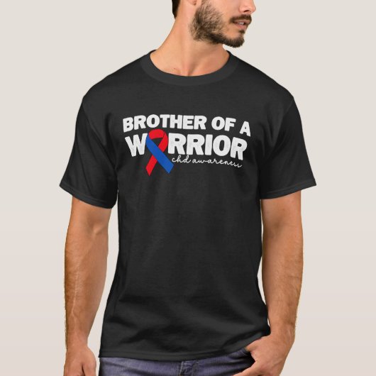T-shirt Brother Of A Warrior CHD Congenital Heart Defect A (Devant)