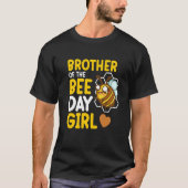 T-shirt Brother Of Bee Day Girl Honey Beekeeper Beekeeping (Devant)