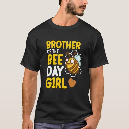 T-shirt Brother Of Bee Day Girl Honey Beekeeper Beekeeping (Devant)