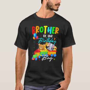 T-shirt Brother Of Birthday Boys Train Family Safari A