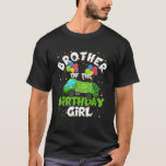 T-shirt Brother Of Birthday Girl<br><div class="desc">Frère De Fille Anniversaire Correspondant Garbage Truck Theme Party</div>