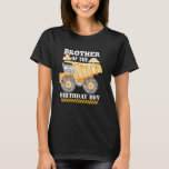 T-shirt Brother of the Birthday Boy Construction Boy Worke<br><div class="desc">Frère de l'anniversaire Boy Construction Boy Anniversaire Party</div>