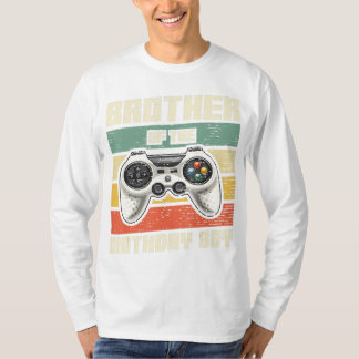 T-shirt Brother Of The Birthday Boy Gamer Cadeau