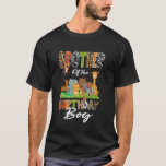 T-shirt Brother Of The Birthday Boy Jungle Safari Zoo Anim<br><div class="desc">Brother Of The Birthday Boy Jungle Safari Zoo Animaux Anniversaire P</div>