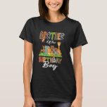 T-shirt Brother Of The Birthday Boy Jungle Safari Zoo Anim<br><div class="desc">Brother Of The Birthday Boy Jungle Safari Zoo Animaux Anniversaire P</div>
