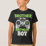 T-shirt Brother of the Birthday Boy Matching Video Jeu Bi<br><div class="desc">J'espère que vous l'aimez 11</div>