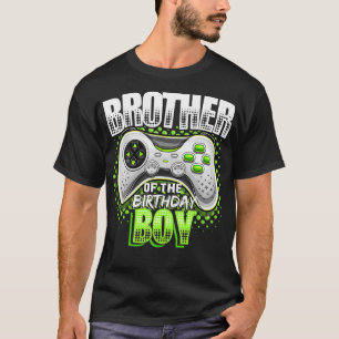 T-shirt Brother of the Birthday Boy Matching Video Jeu Bi