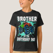 T-shirt Brother of the Birthday Boy Monster Truck Birthday (Devant)