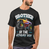 T-shirt Brother of the Birthday Boy Monster Truck Birthday (Devant)