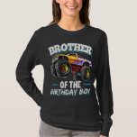 T-shirt Brother of the Birthday Boy Monster Truck Birthday<br><div class="desc">Brother of the Birthday Boy Monster Truck Birthday</div>