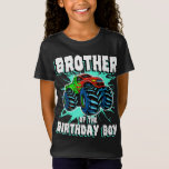 T-Shirt Brother of the Birthday Boy Monster Truck Birthday<br><div class="desc">Frère de l'anniversaire Boy Monster Camion fête d'anniversaire</div>