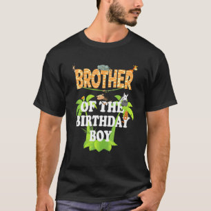 T-shirt Brother Of The Birthday Boy Zoo Thème Animal Party