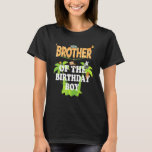T-shirt Brother Of The Birthday Boy Zoo Thème Animal Party<br><div class="desc">Brother Of The Birthday Boy Zoo Theme Animal Party.</div>