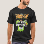 T-shirt Brother Of The Birthday Boy Zoo Thème Animal Party<br><div class="desc">Brother Of The Birthday Boy Zoo Theme Animal Party.</div>