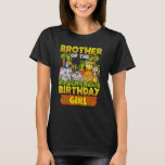 T-shirt Brother Of The Birthday Girl Safari Zoo Wild Anima<br><div class="desc">Frère De L'Anniversaire Fille Safari Zoo Animale Sauvage Fête</div>