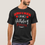 T-shirt Brother Of The Birthday Princess Strawberry Theme<br><div class="desc">Frère De L'Anniversaire Princesse Fraise Thème Anniversaire Party</div>