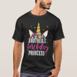 T-shirt Brother Of The Birthday Princess Venin Unicorn Bir<br><div class="desc">Frère De L'Anniversaire Princesse Cadeau Unicorn Anniversaire</div>