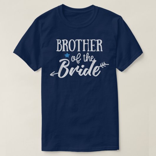 T-shirt Brother Of The Bride Arrow Wedding or Bachelorette (Design devant)