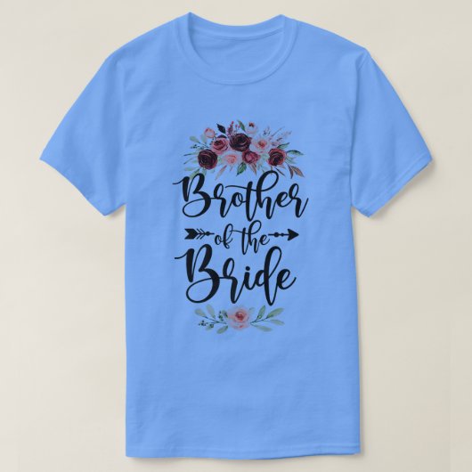 T-shirt Brother Of The Bride Wedding Shower Celebration Li (Design devant)