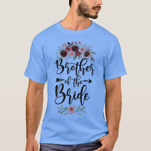 T-shirt Brother Of The Bride Wedding Shower Celebration Li