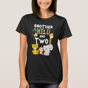 T-shirt Brother Of The Wild Et Deux Zoo Anniversaire Safar