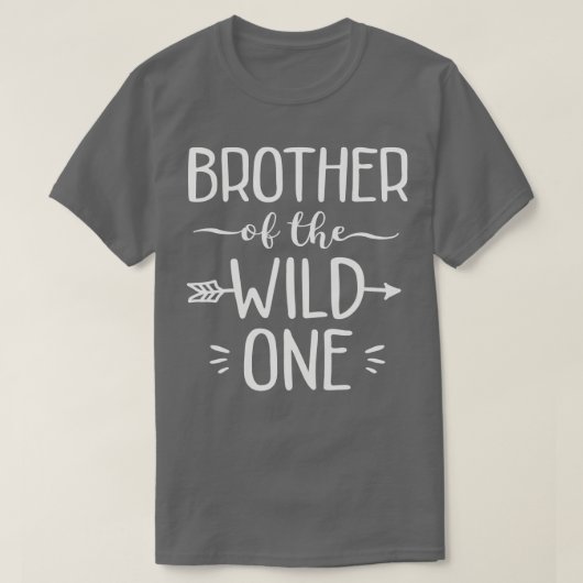 T-shirt Brother Of The Wild One Funny 1E Anniversaire Safa (Design devant)