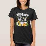 T-shirt Brother of the Wild One Zoo Birthday Safari Jungle<br><div class="desc">Brother of the Wild One Zoo Anniversaire Safari Jungle Animal</div>