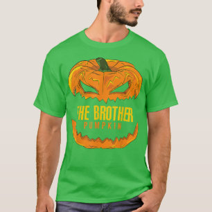 T-shirt Brother Pumpkin Matching Family Group Halloween Pa