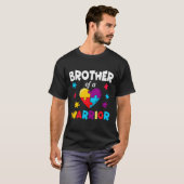 T-shirt Brother Puzzle Guerrier Sensibilisation sur l'auti (Devant entier)