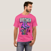 T-shirt Brother Roller Girl Roller Skating Birthday Matchi (Devant entier)