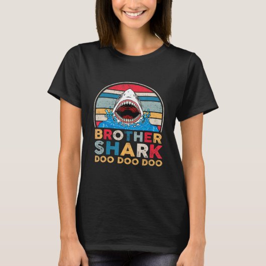 T-shirt Brother Shark Doo Doo Doo Tee Fête des pères parfa (Devant)