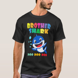 T-shirt Brother Shark mignon bébé requin famille de jumela