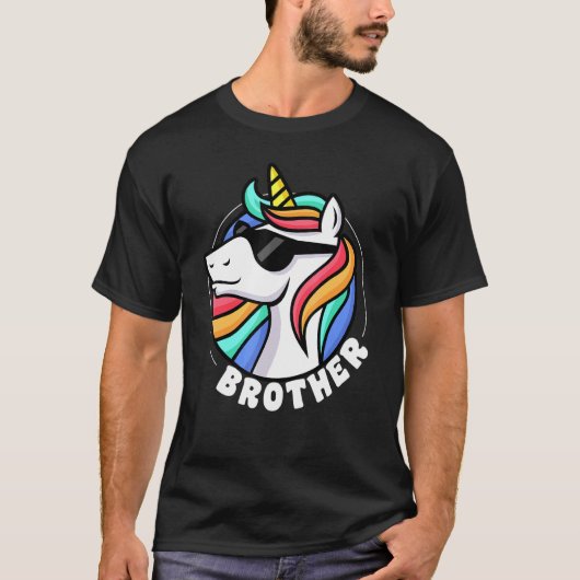 T-shirt Brother Unicorn Pour Garçons (Devant)