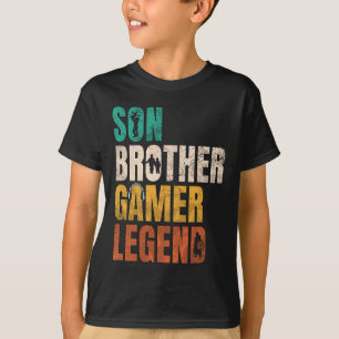 T-shirt Brother Video Gamer Legend Matching Famille