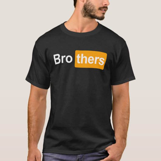 T-shirt Brothers Ideas Bro Thers Brothers Hub (Devant)