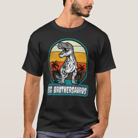 T-shirt Brothersaurus  Dinosaur Boys Big Brother (Devant)