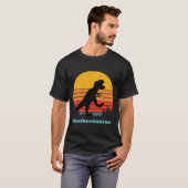 T-shirt Brothersaurus rétro Sunset (Devant entier)