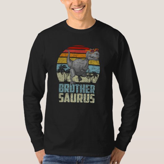 T-shirt Brothersaurus Rex Dinosaur Frère Saurus Famille M (Devant)