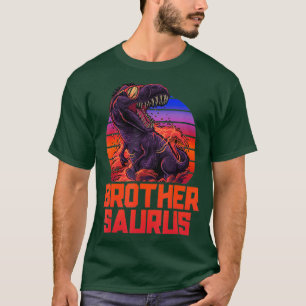 T-shirt Brothersaurus T-Rex Chemise Frère Saurus Retro