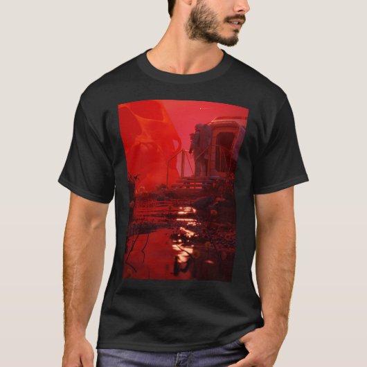T-shirt Brouillard rouge (Devant)
